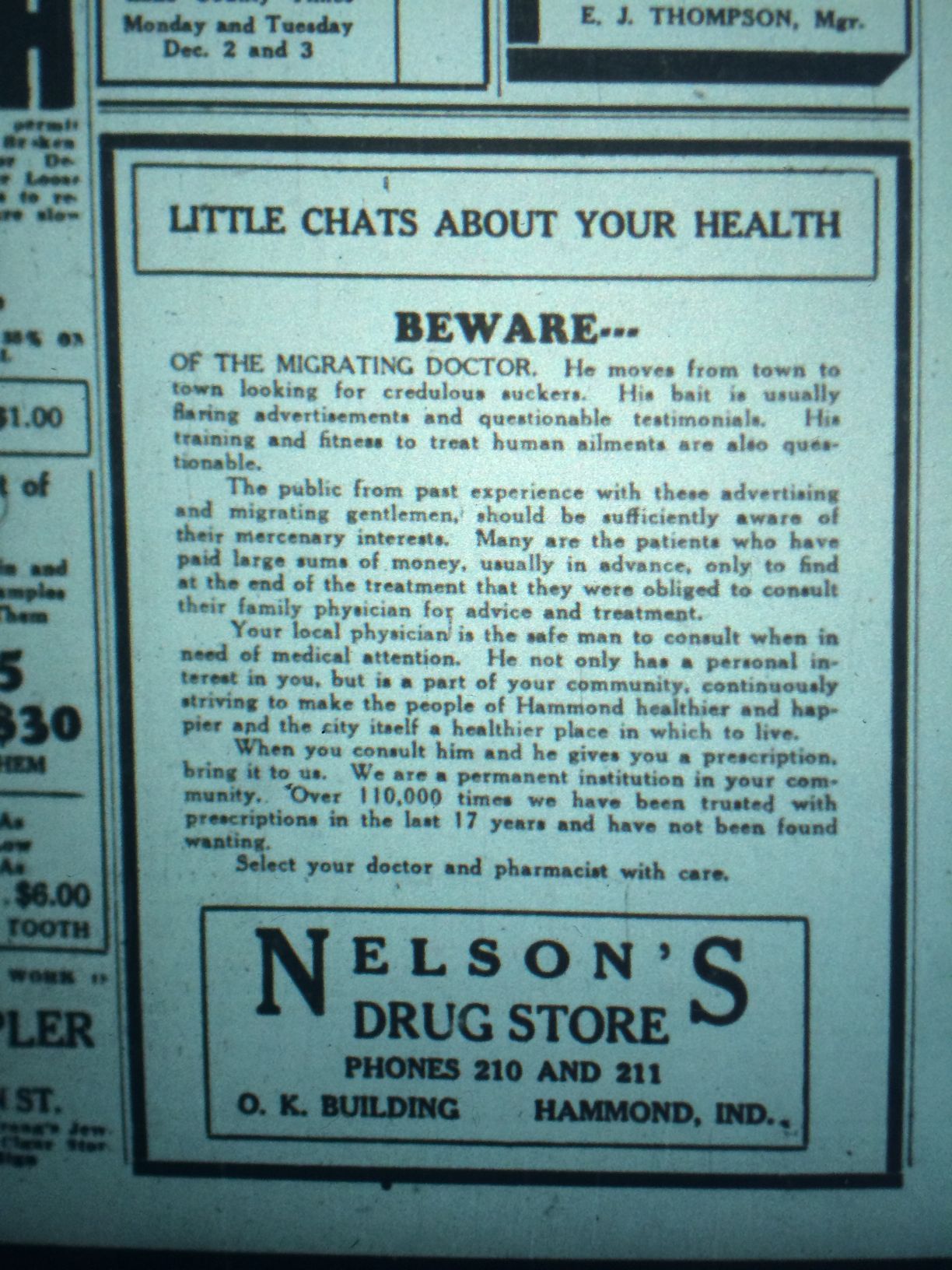 Christmas 1929